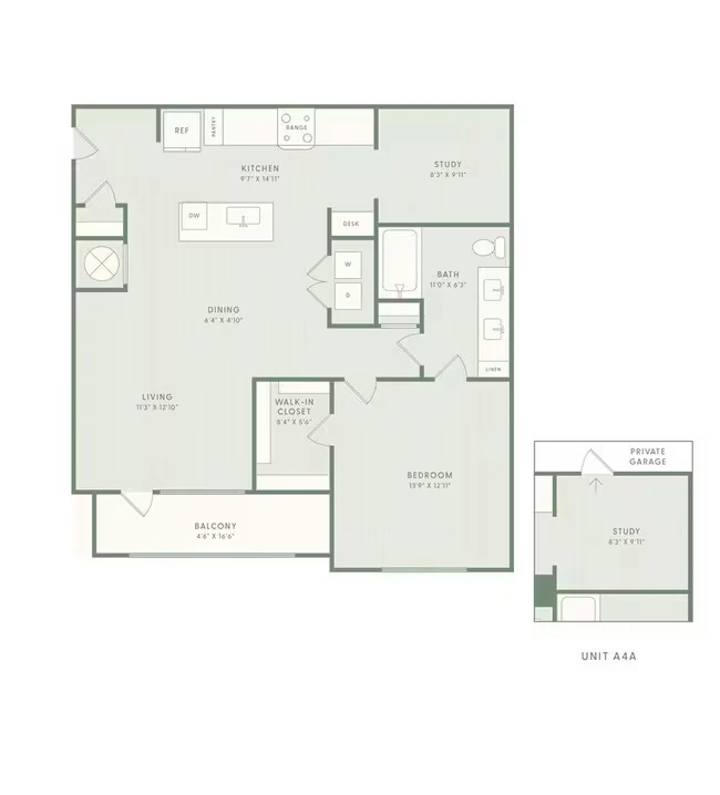 A4 Essential Housing 07-105 floor plan